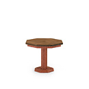 Rustic Table #3336 (Shown in Redwood Finish with Medium Pine Top) La Lune Collection