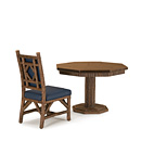 Rustic Table #3340 with Side Chair #1288 (Shown in Natural Finish with Medium Pine Top) La Lune Collection