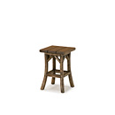 Rustic Table #3396 with Optional Medium Cedar Plank Top shown in Kahlua Premium Finish (on Peeled Bark) La Lune Collection