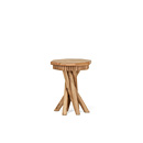 Rustic Side Table with Optional Cedar Top #3408 (Shown Custom Finish - Pecan with Pecan Cedar Top) La Lune Collection