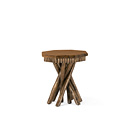 Rustic Side Table with Optional Medium Cedar Top #3412 (Shown in Kahlua Finish) La Lune Collection