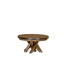 Rustic Coffee Table Optional Medium Cedar Plank Top #3417 (Shown in Kahlua Finish) La Lune Collection