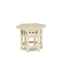 Rustic Side Table with Willow Top #3438 (shown in Navajo Finish) La Lune Collection