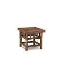 Rustic End Table with Willow Top #3448 shown in Natural Finish (on Bark)  La Lune Collection