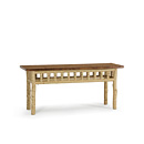 Rustic Console Table #3476 (Shown in Desert Finish with Medium Pine Top) La Lune Collection
