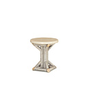 Rustic Side Table #3528 (Shown in a Custom Finish - Whitewash with Optional Whitewash Cedar Top) La Lune Collection