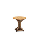 Rustic Side Table #3530 (Shown in Kahlua Finish w/Optional Light Cedar Top) La Lune Collection