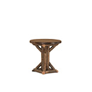 Rustic Side Table #3530 (Shown in Natural Finish with Optional Medium Cedar Top) La Lune Collection