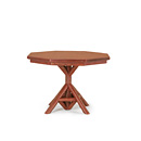 Rustic Dining Table #3544  (Shown in a Custom Finish - Redwood w/Redwood Pine Top) La Lune Collection