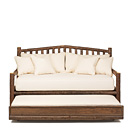 Rustic Trundle Daybed #4057 (Shown in Natural Finish) La Lune Collection
