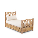 Rustic Trundle Bed Twin/Twin (Opens Left) #4510L (Shown in Pecan Finish) La Lune Collection