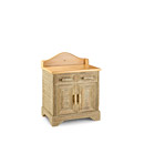 Rustic Vanity #2180 shown in Desert Premium Finish (on Bark) with Light Pine Top  La Lune Collection