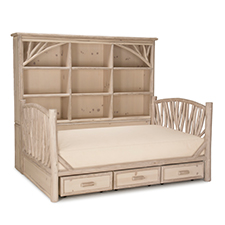 Custom Trundle Bed with Bookcase