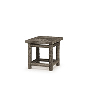 Rustic End Table with Willow Top #3294
