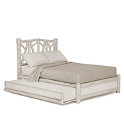 Rustic Trundle Bed Queen/Twin (Opens Left) #4656L